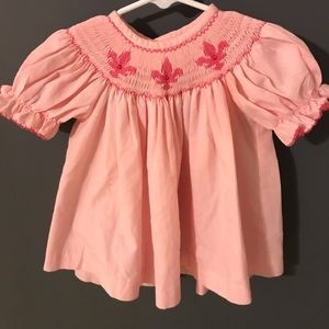 Pink Smocked Dress